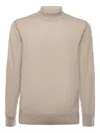 Eleventy Turtleneck Sweater In Neutral