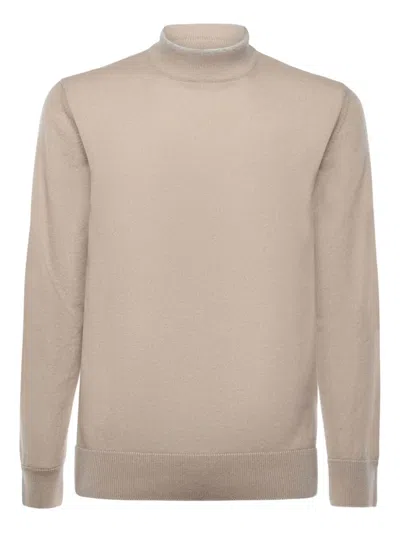 Eleventy Turtleneck Sweater In Neutral