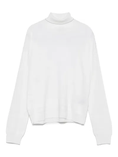 Eleventy Pullover Mit Rollkragen In White