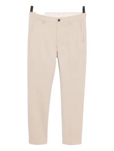 Eleventy Twill Trousers In Neutral