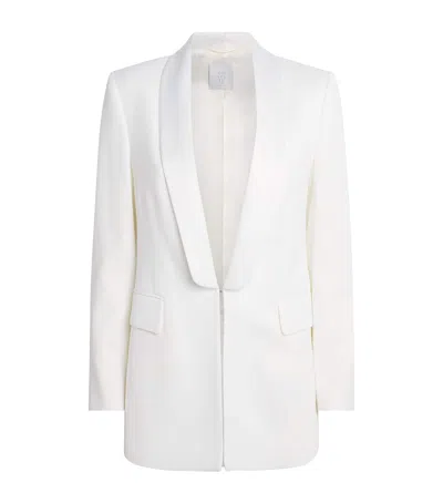Eleventy Twill Tuxedo Jacket In White