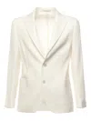 Eleventy Soft Linen Slim Fit Jacket In White