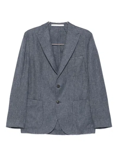 Eleventy Two-button Patch-pocket Blazer In Gray