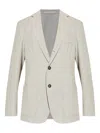 Eleventy Two-button Patch-pocket Blazer In Gray