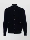 Eleventy Two Pocket Knit Texture Jacket In Black