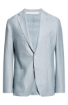 Eleventy Unstructured Cotton & Linen Sport Coat In 08 Denim