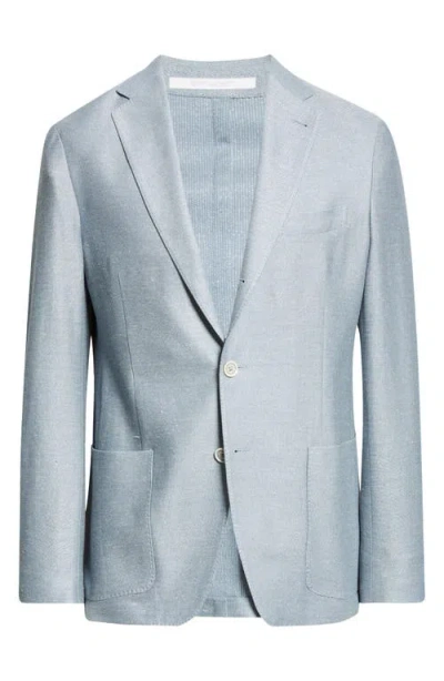 Eleventy Unstructured Cotton & Linen Sport Coat In 08 Denim