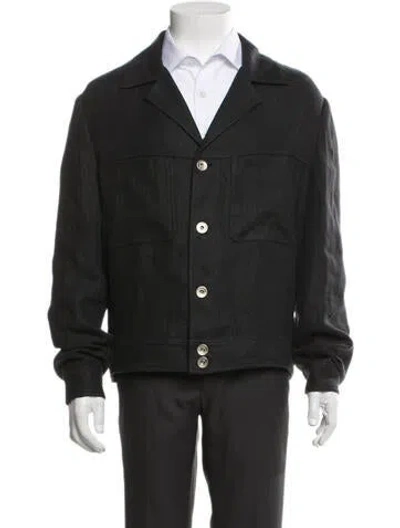 Pre-owned Eleventy Utility Jacket In Black
