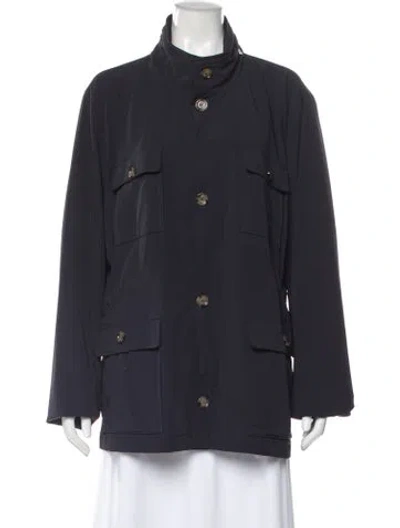 Pre-owned Eleventy Utility Jacket In Blue