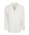 Eleventy Utility Patch-pocket Jacket In White