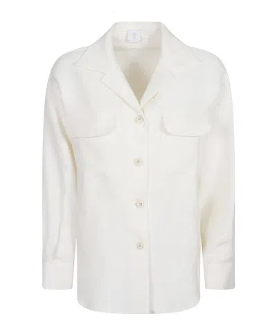 Eleventy Utility Patch-pocket Jacket In White