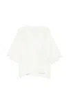 Eleventy V-neck Blouse In White