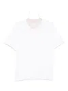Eleventy V-neck Cotton T-shirt In White