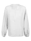 Eleventy Linen Shirt With V Opening In White