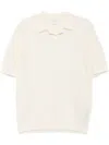 Eleventy Poloshirt Mit V-ausschnitt In Weiss