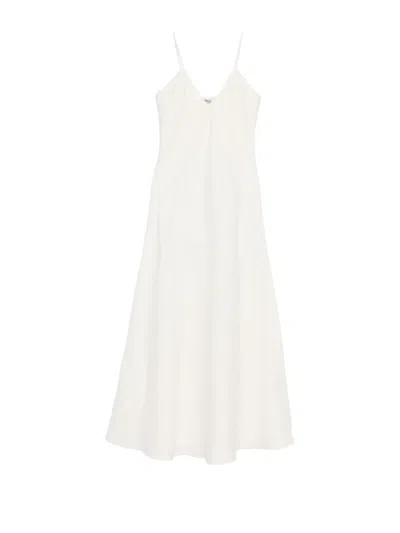 Eleventy V-neck Strap Dress In Neutral