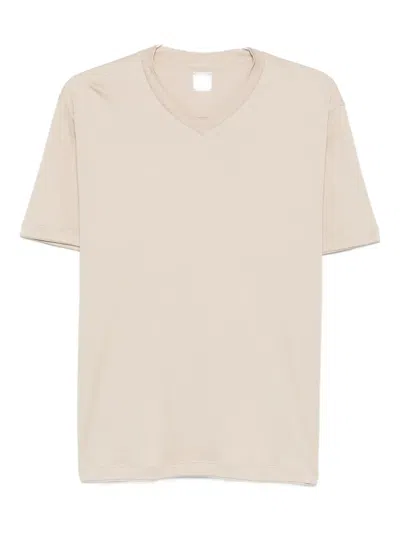 Eleventy V-neck T-shirt In Neutral