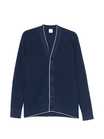 Eleventy V-neck Trim Cardigan In Pink