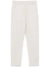 Eleventy Vertical-seamed Track Pants In Neutrals