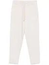 Eleventy Vertical-seamed Track Pants In Neutrals