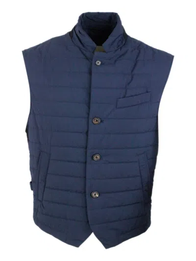 Eleventy Vest In Blue