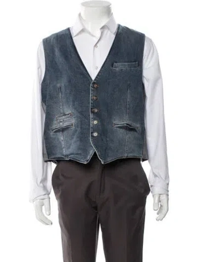 Pre-owned Eleventy Vest In Blue