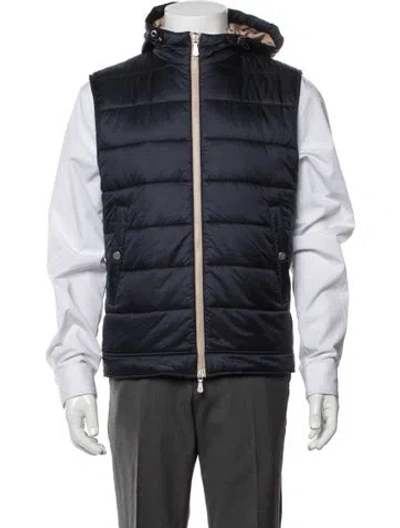 Pre-owned Eleventy Vest In Blue