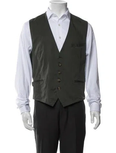 Pre-owned Eleventy Vest In Green