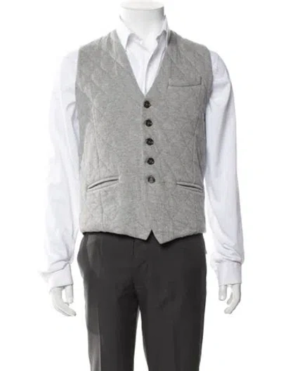 Pre-owned Eleventy Vest In Neutral