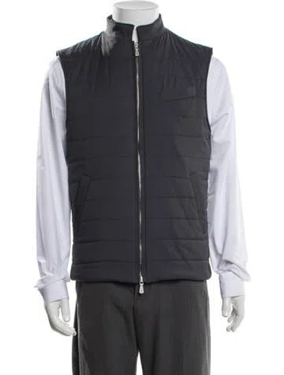 Pre-owned Eleventy Vest In Neutrals