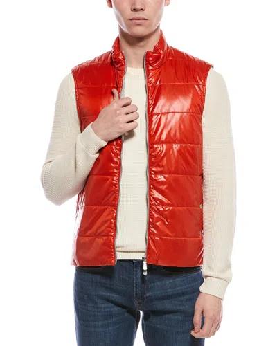 Eleventy Vest In Red