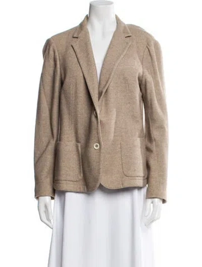 Pre-owned Eleventy Virgin Wool Blazer In Neutral
