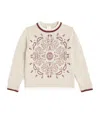 Eleventy Virgin Wool Mandala Sweater In White