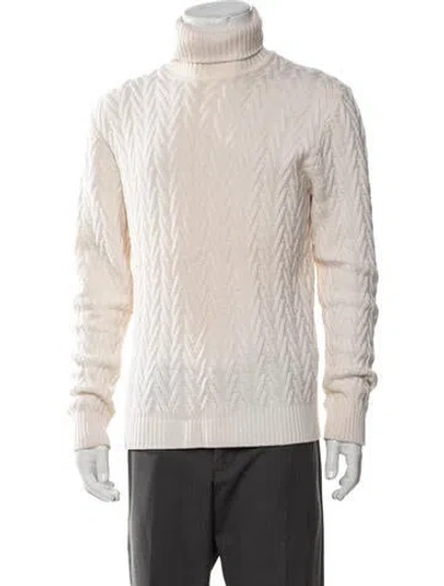 Pre-owned Eleventy Virgin Wool Patterned Pullover In Neutrals