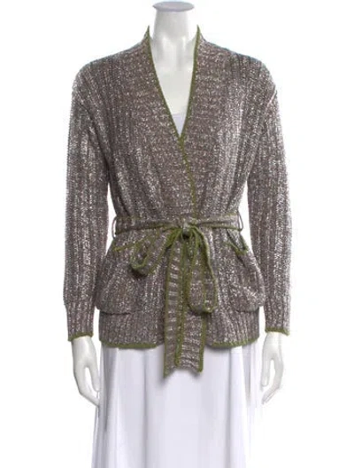 Pre-owned Eleventy V-neck Sweater In Multi