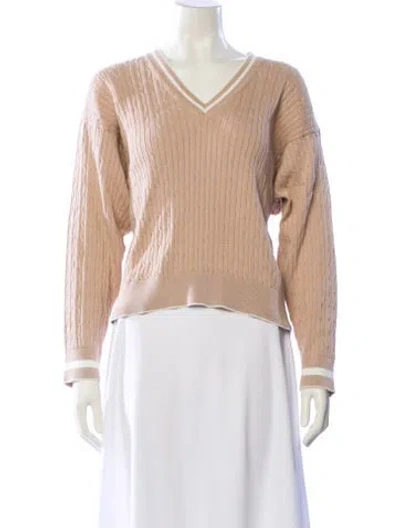 Pre-owned Eleventy V-neck Sweater In Neutral