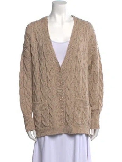 Pre-owned Eleventy V-neck Sweater In Neutral