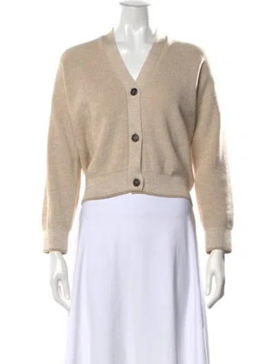 Pre-owned Eleventy V-neck Sweater In Neutral