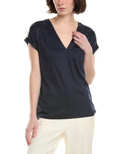 Eleventy V-neck T-shirt In Black