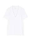 Eleventy V-neck T-shirt In White