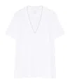 Eleventy V-neck T-shirt In White