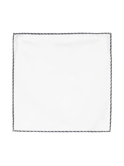 Eleventy Whipstitch Pocket Scarf In Weiss