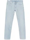 Eleventy Whiskering-effect Jeans In Blue