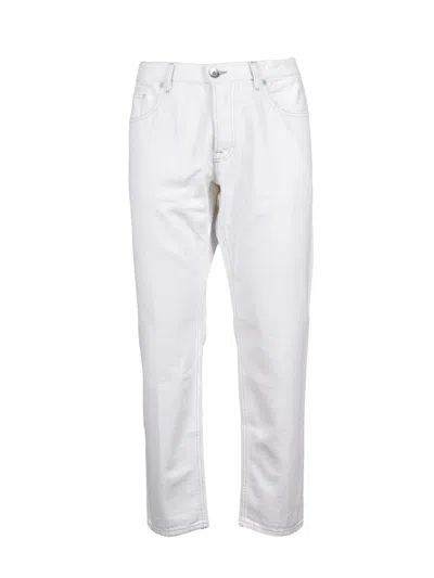 Eleventy White Cotton Jeans