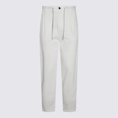 Eleventy Drawstring Waist Trousers In White