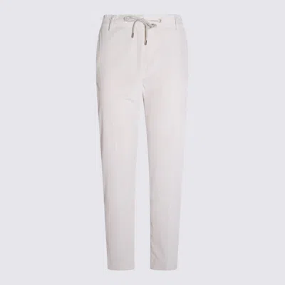 ELEVENTY WHITE COTTON PANTS