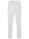 Eleventy Pantalone Pinces Elasticato In White