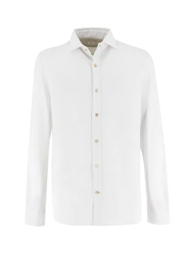 Eleventy White Cotton Shirt