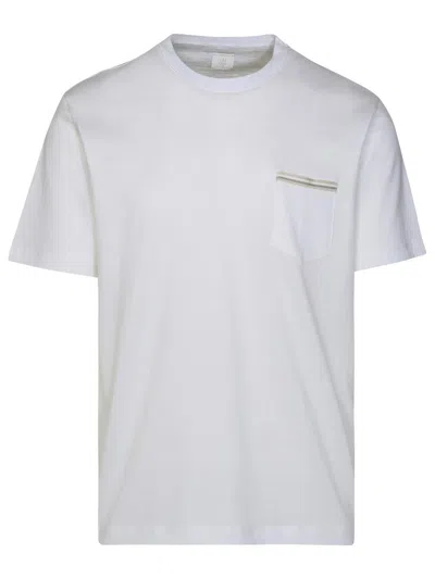 Eleventy White Cotton T-shirt