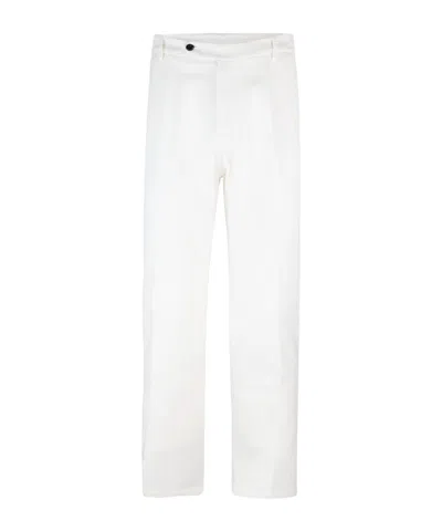 ELEVENTY BUTTON-FASTENING COTTON-BLEND TROUSERS